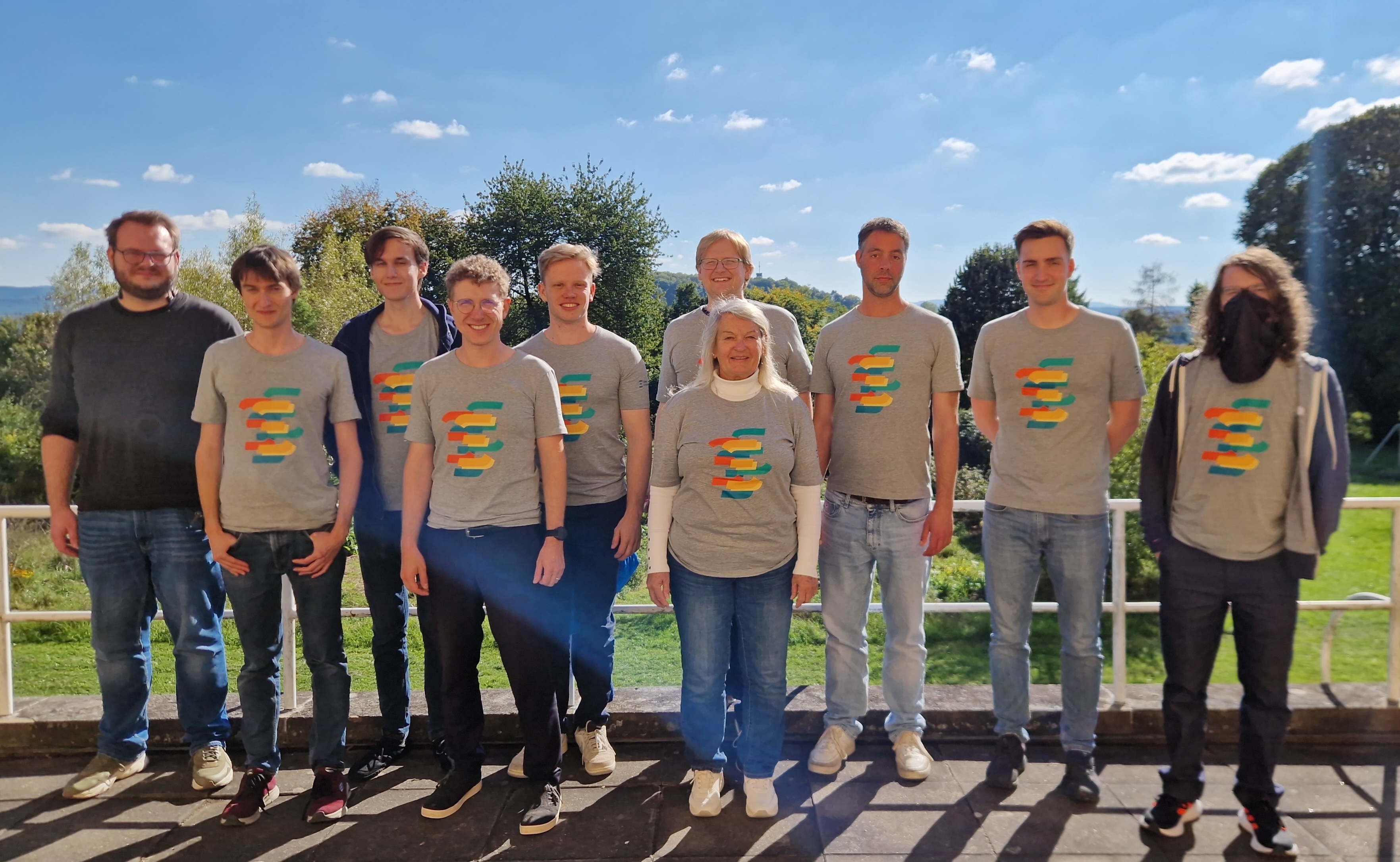 SE group at the hackathon, standing
